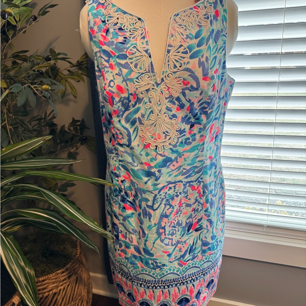 NWT Lilly Pulitzer Breakwater Tint Shift Dress in Party Wave
